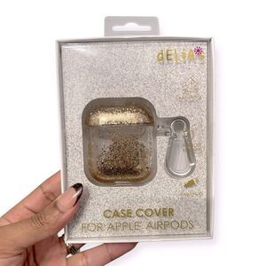 Delia’s Gold Confetti Glitter Apple AirPods Anti-Shock Case Cover
